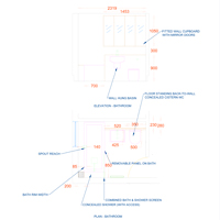 Residential Project London SW19 Plan & Elevation Master Bathroom